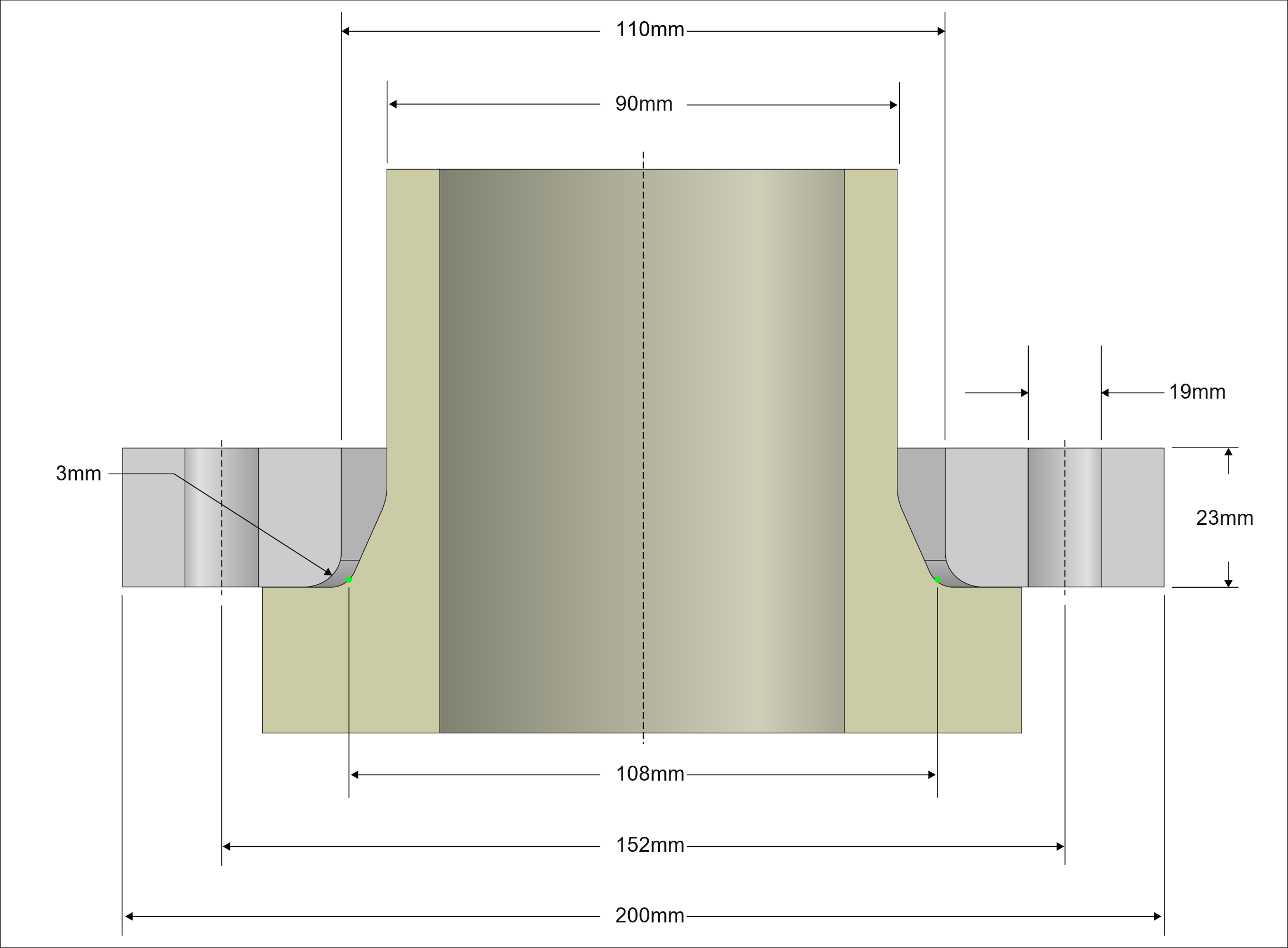 FRP Backing Ring BRPVC-80-110-10/150 DN80 10 Bar for PVC pipes